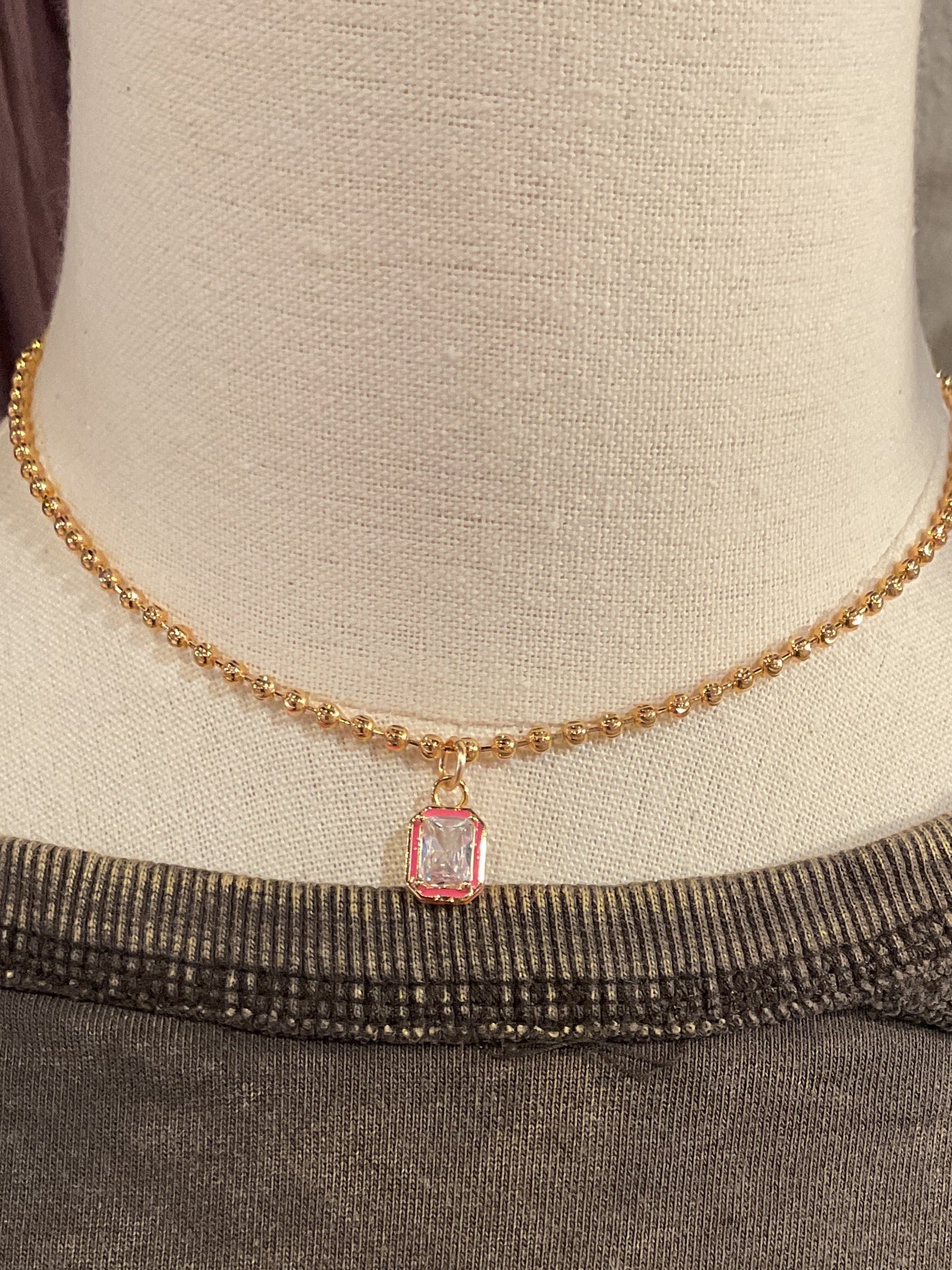 TS14 Pink Katie Necklace