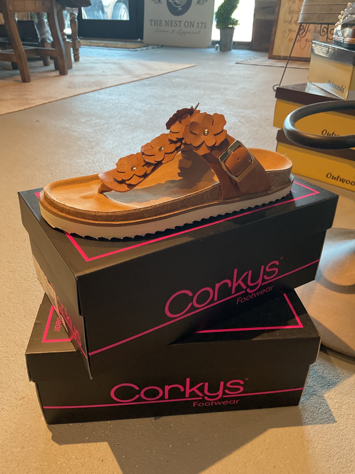 CK03 Cognac Bless Her Heart Sandal
