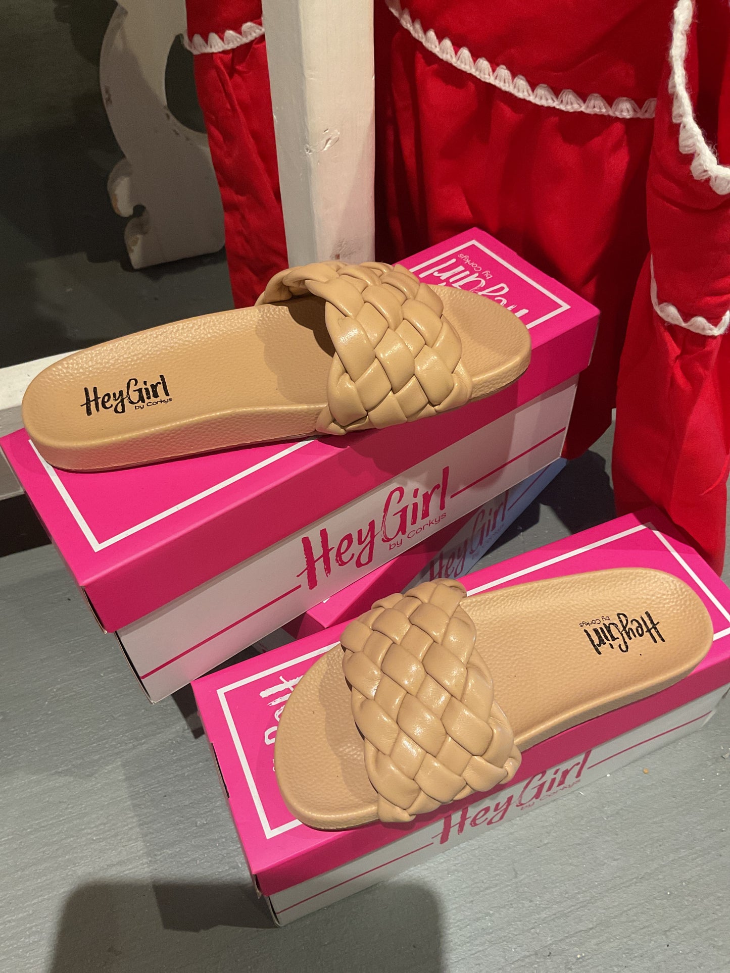 CK05 Camel Braided Sandal