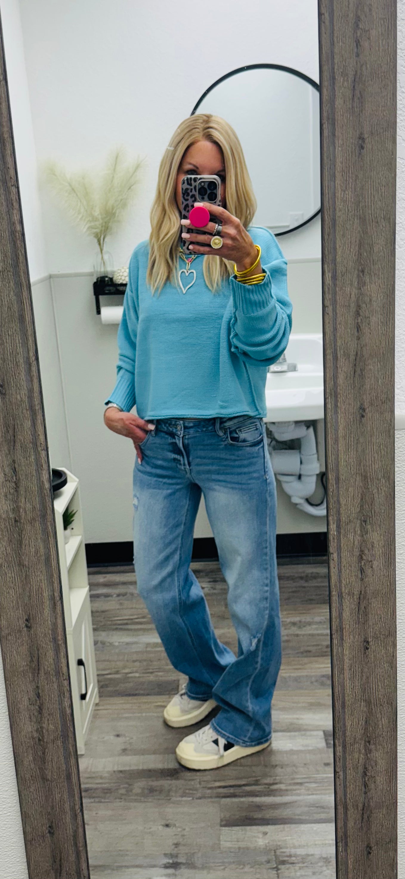 HD01 Medium Light 33” Inseam Mid-Rise Stretch Dad Jean