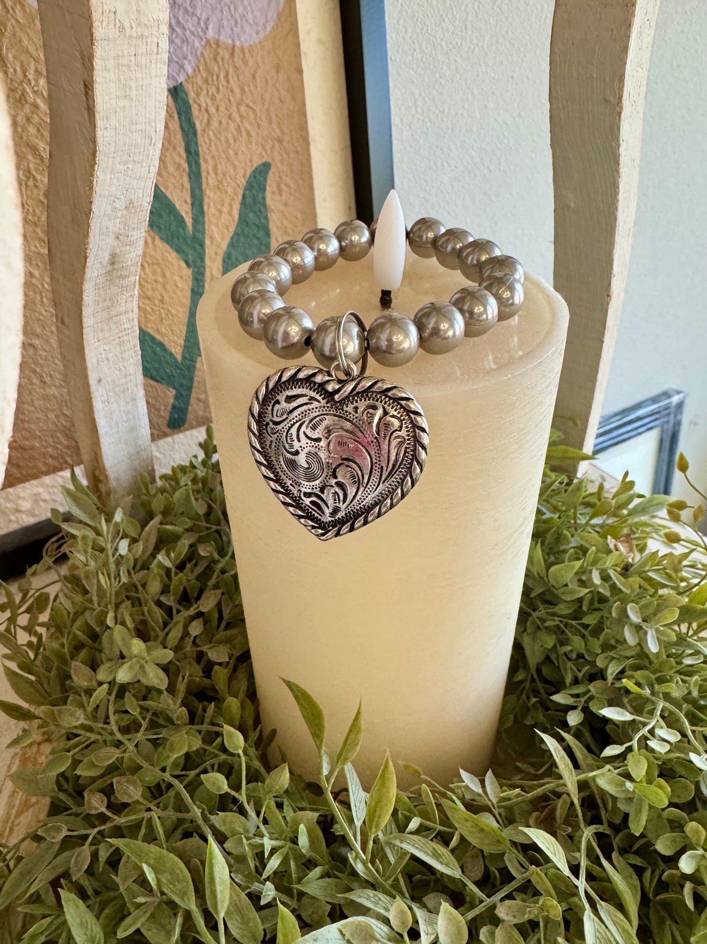 Heart Bracelet with design