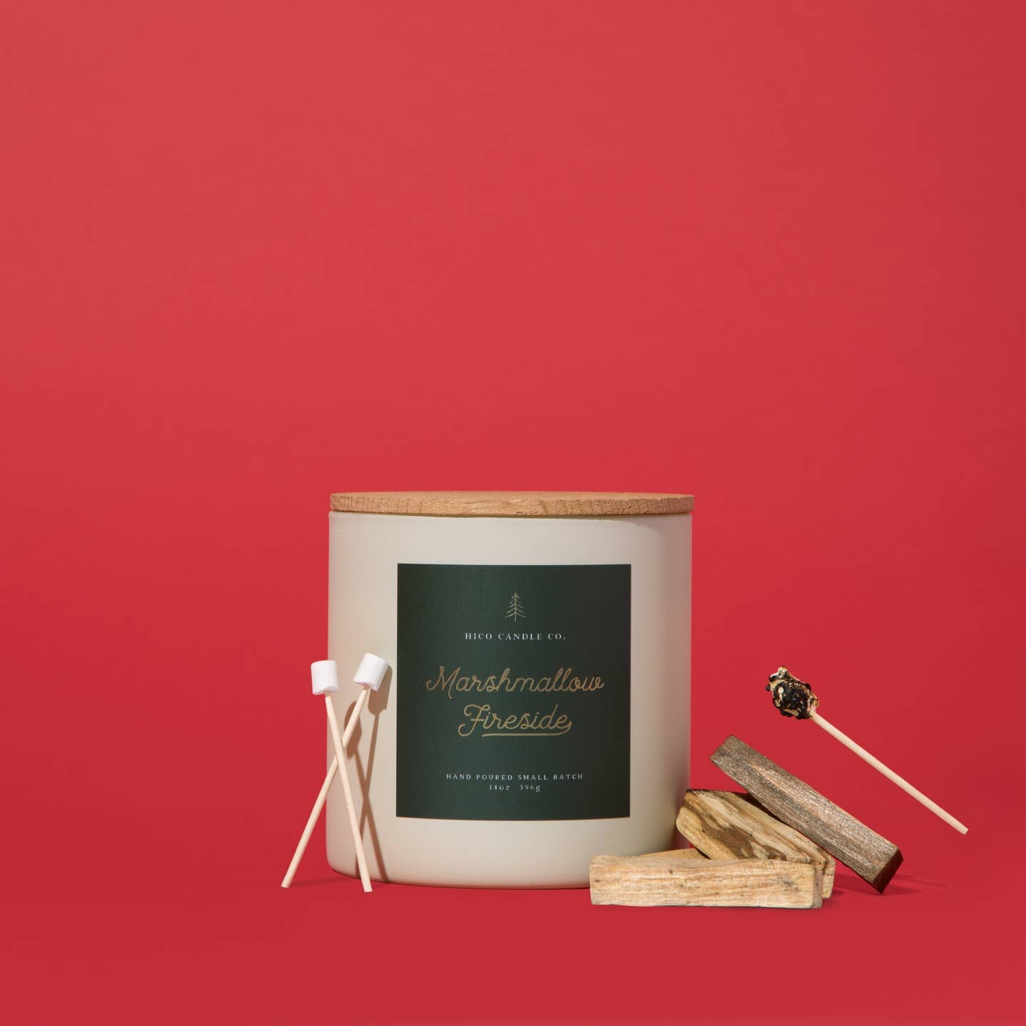Hico Candle Co. 14 oz Marshmallow Fireside