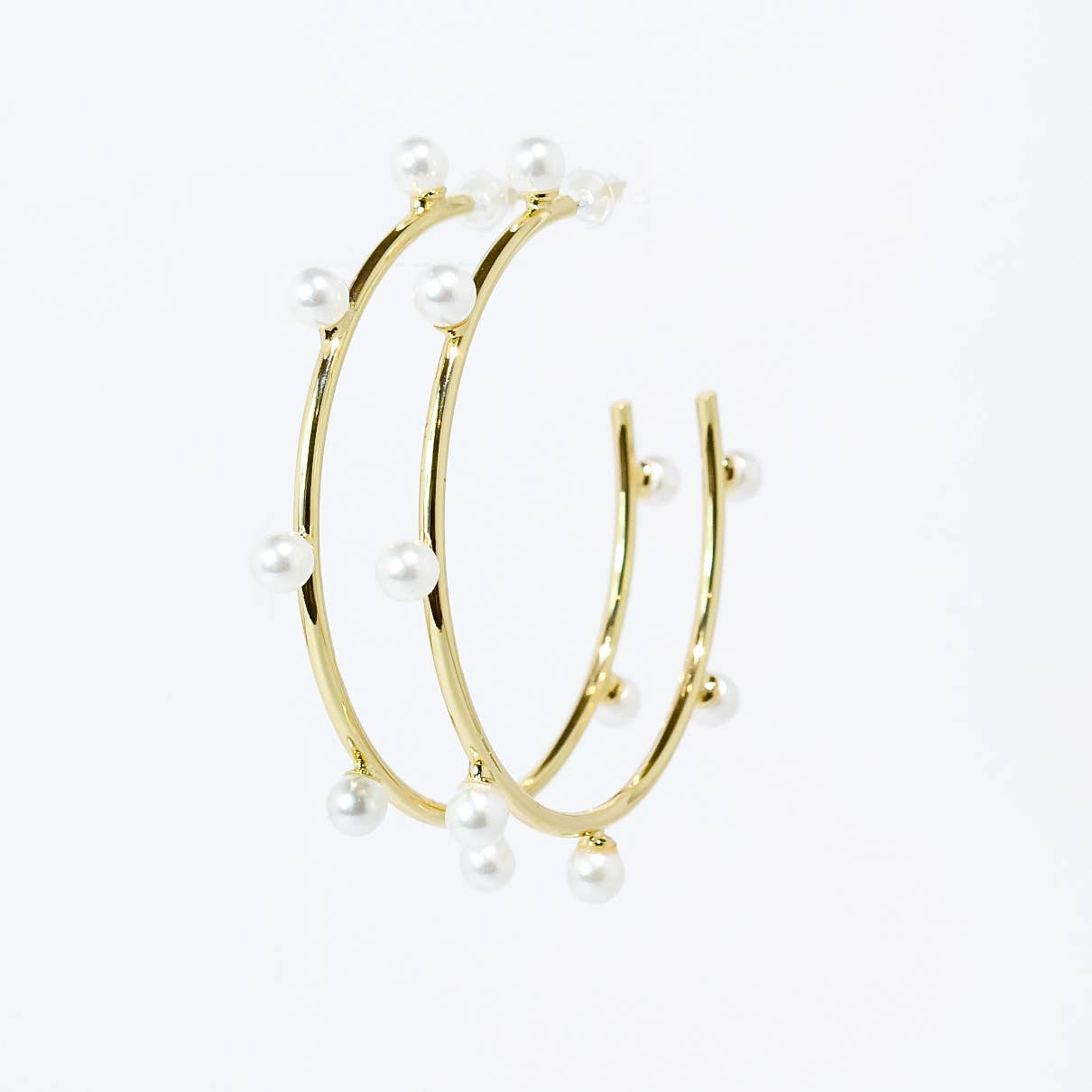 Celeste Pearl Hoop