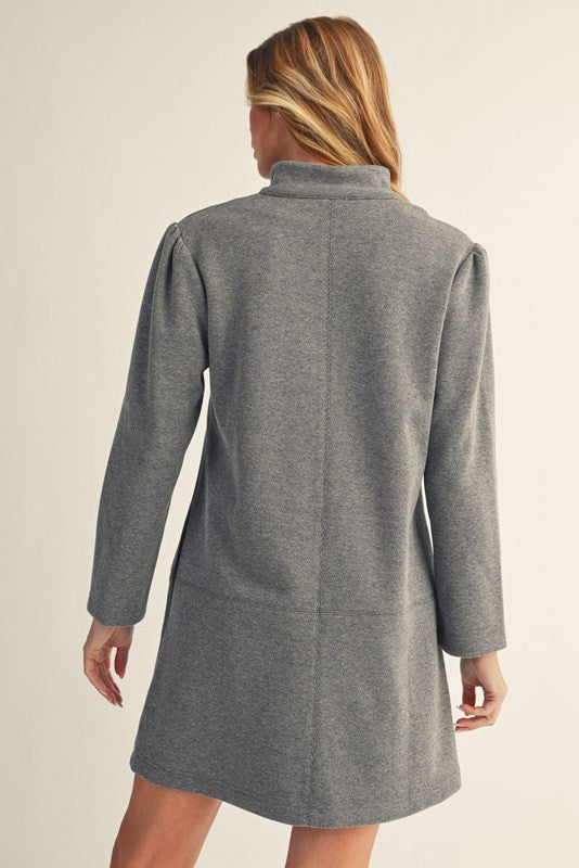 Grey Wool Dress