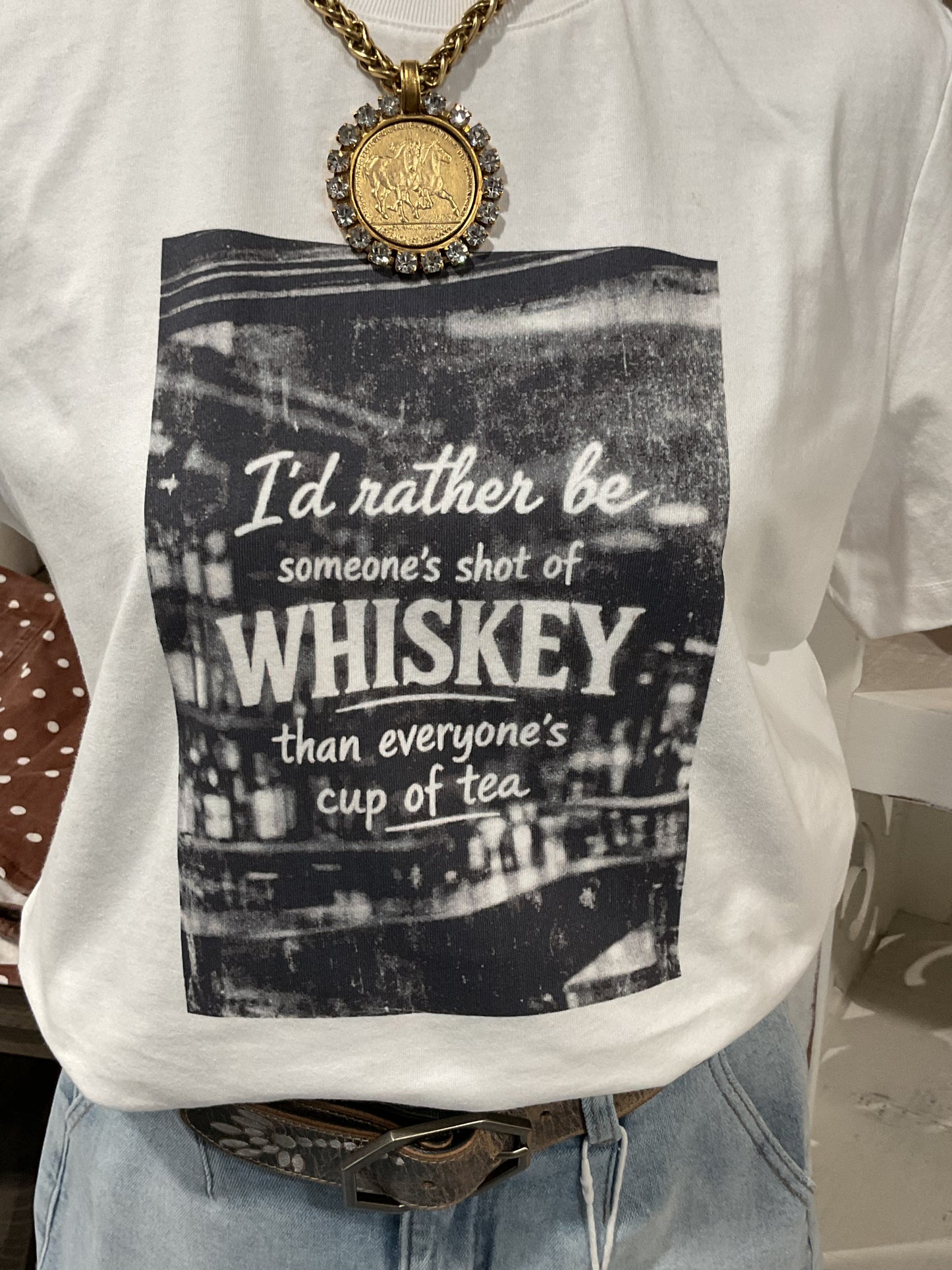 Whiskey Crop T-Shirt