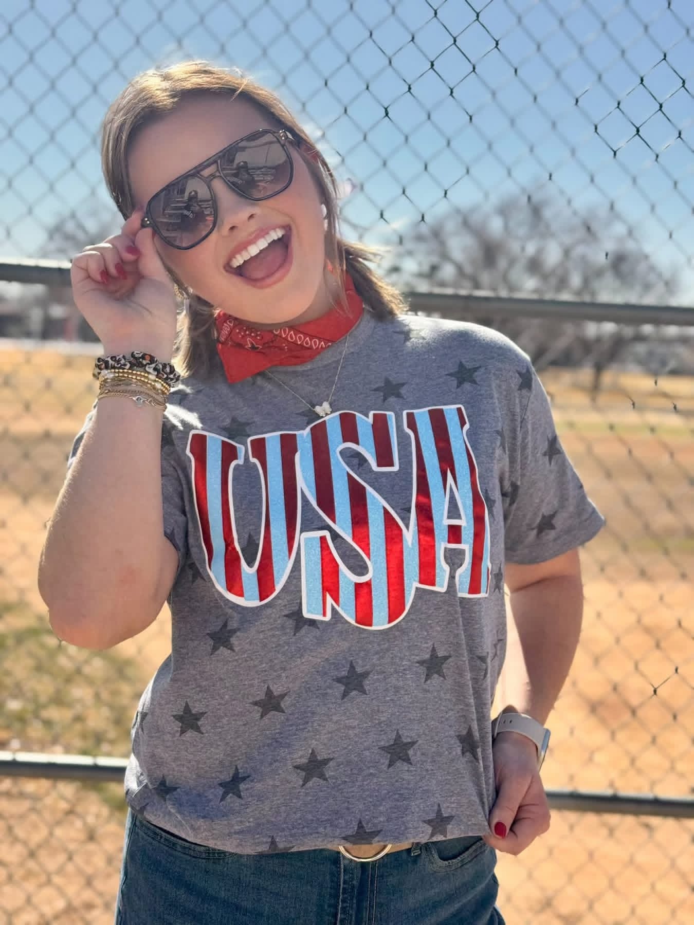 USA Grey Star shirt