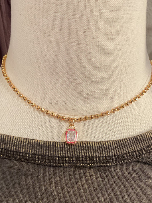 TS14 Pink Katie Necklace