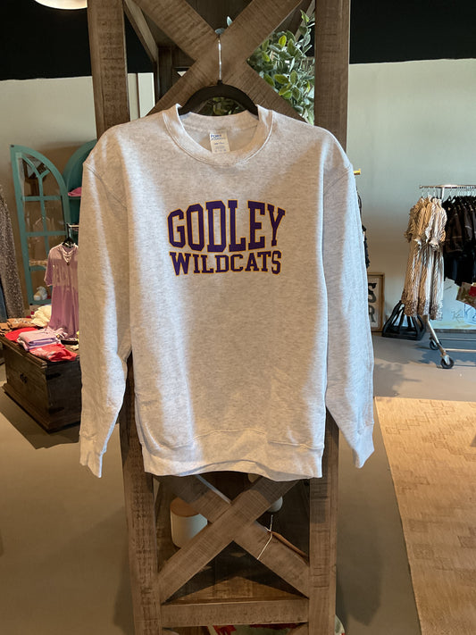 AS04 Youth Inflated Crewneck Godley Wildcats Sweatshirt
