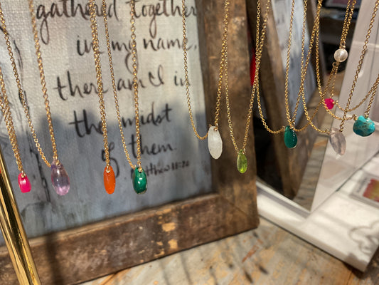 BA04 Semi Precious Stone Necklace