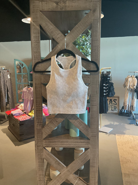 ZN59 Sleet Ribbed Racerback Bralette Tank