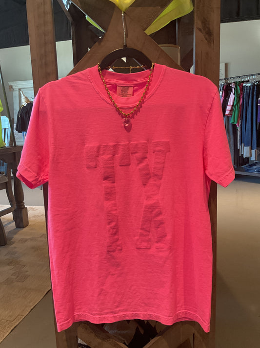 TL02 Neon Pink TX Tee