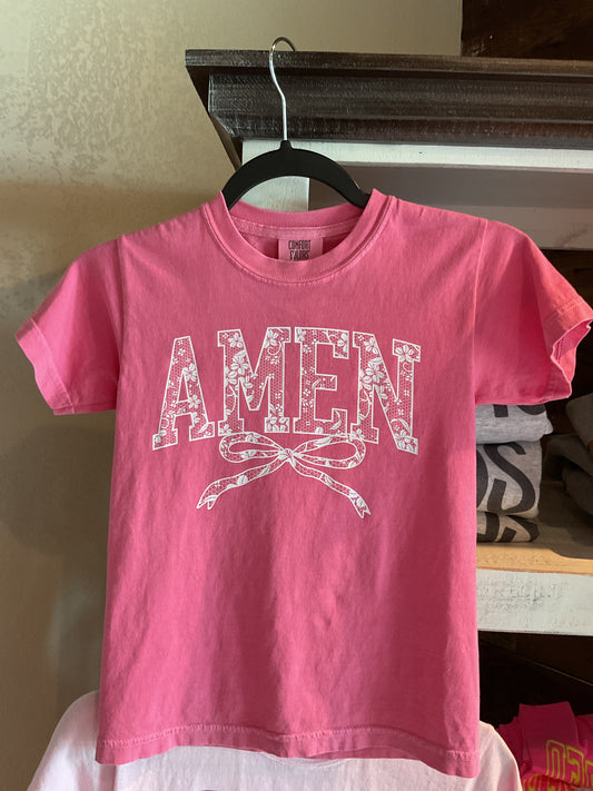 CP03 Youth AMEN lace Tee