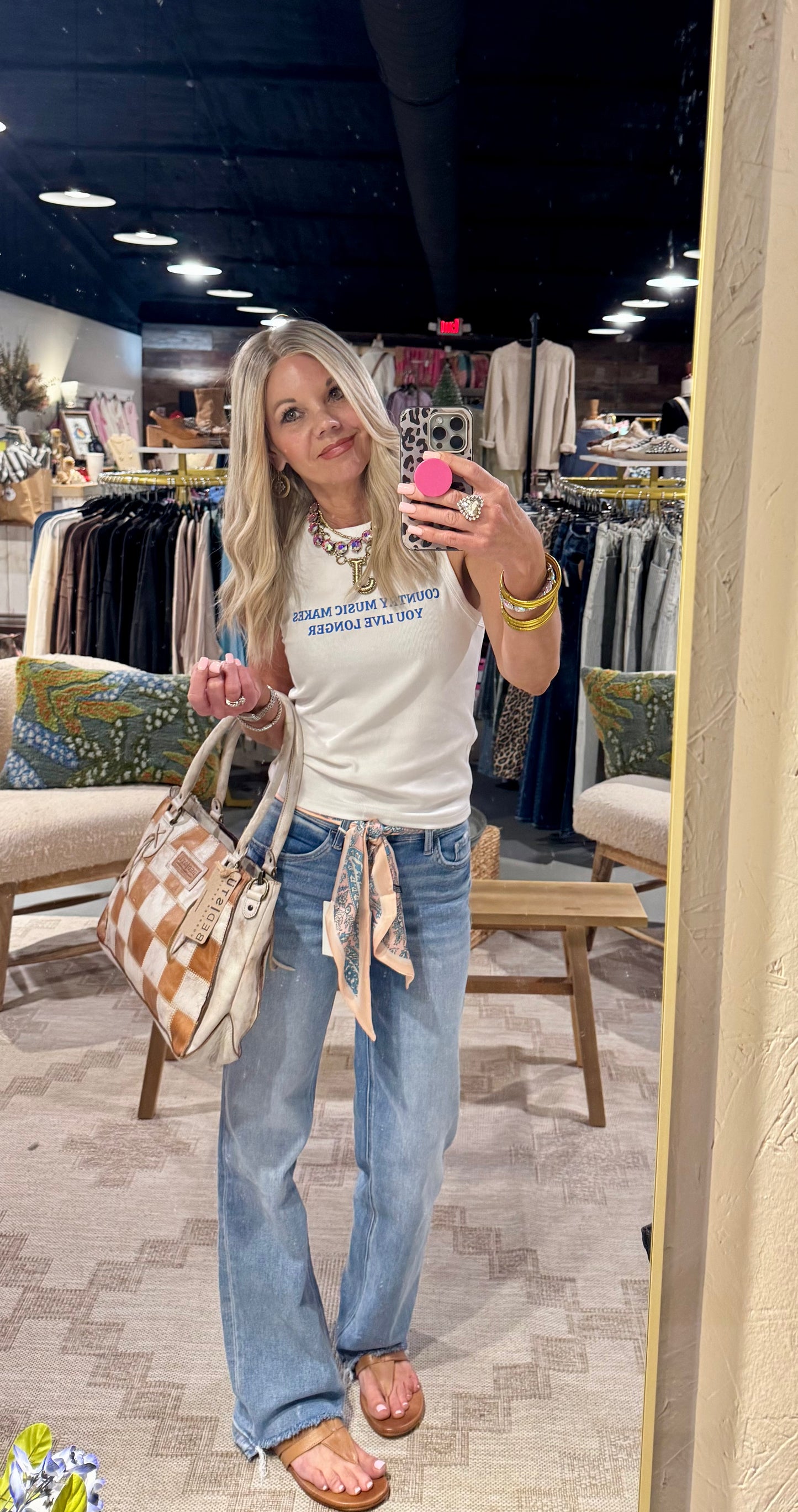 Mid Rise Slim Wide Jeans