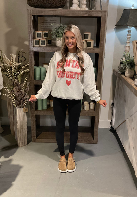 Santa’s Favorite Oversized Sweatshirt