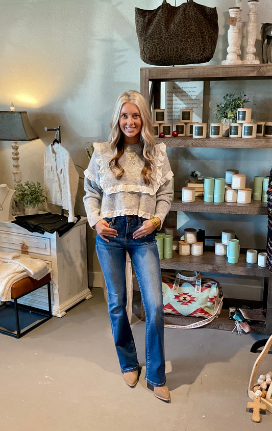 High Rise Bootcut Jeans by Risen