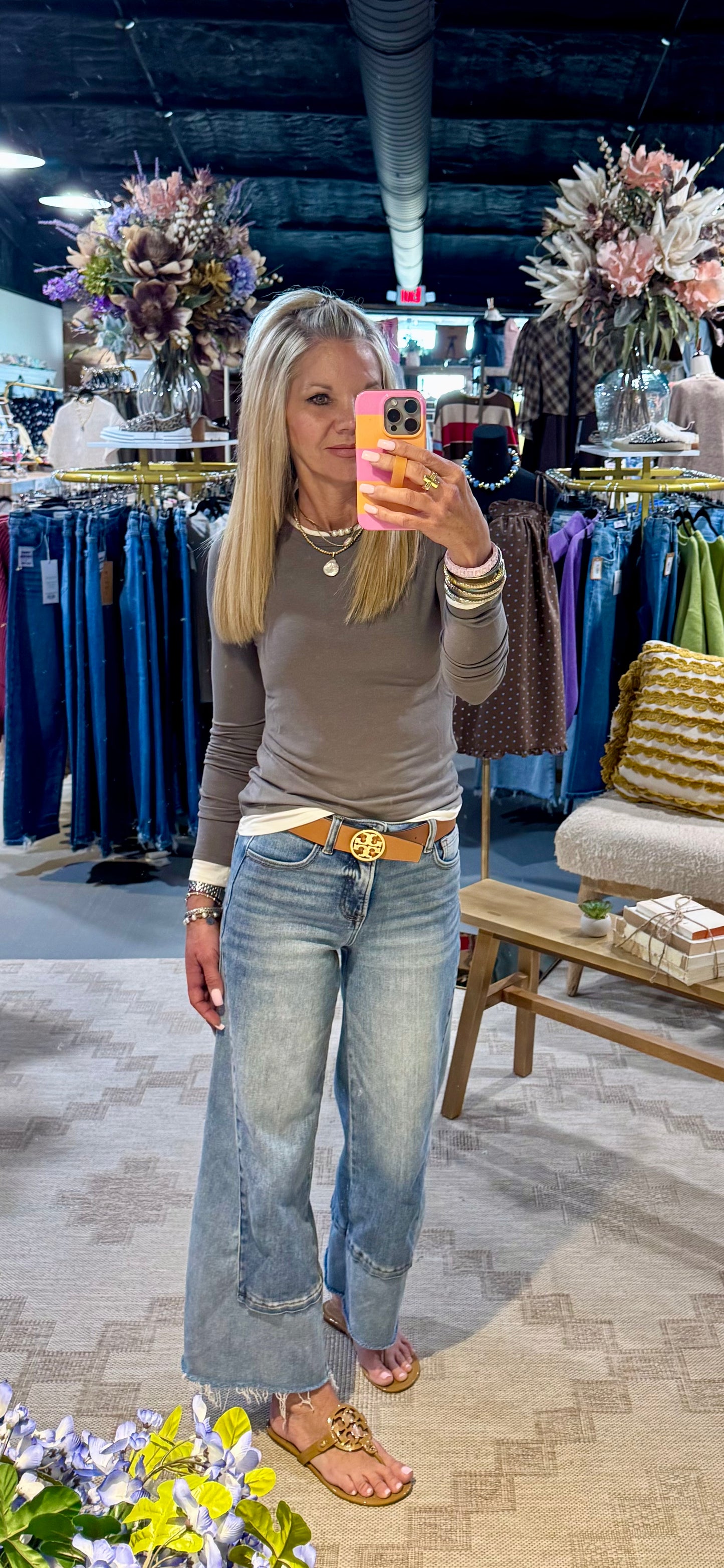 Layered Effect Long Sleeve Top