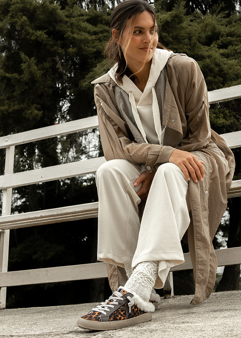 Leopard Print Pinah Slip-On Sneakers with Faux Fur Lining