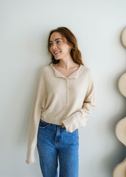 Natural Piper Cardigan