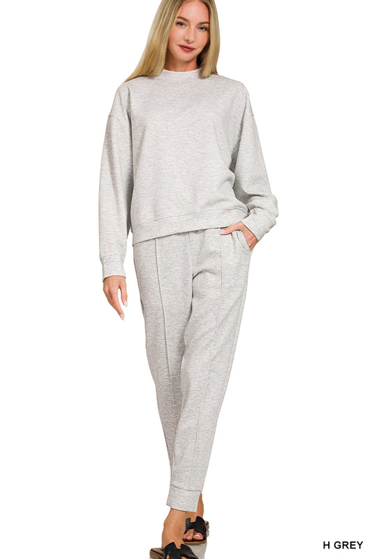Scuba Mockneck Pullover & Joggers Set