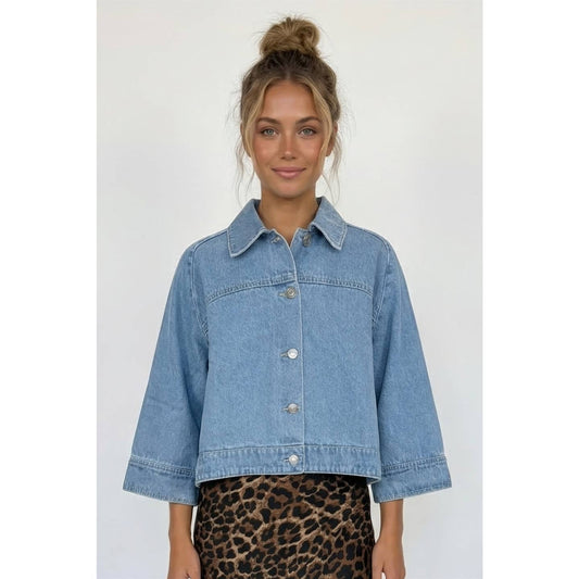 Denim Cape Jacket