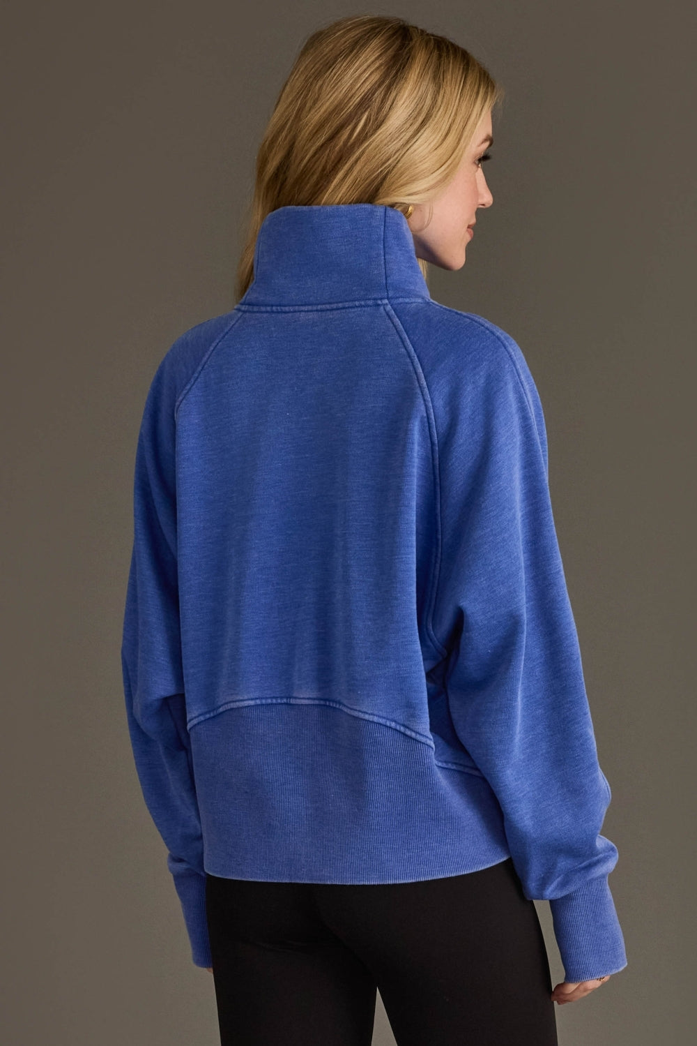Royal Blue Quarter Zip Sweatshirt