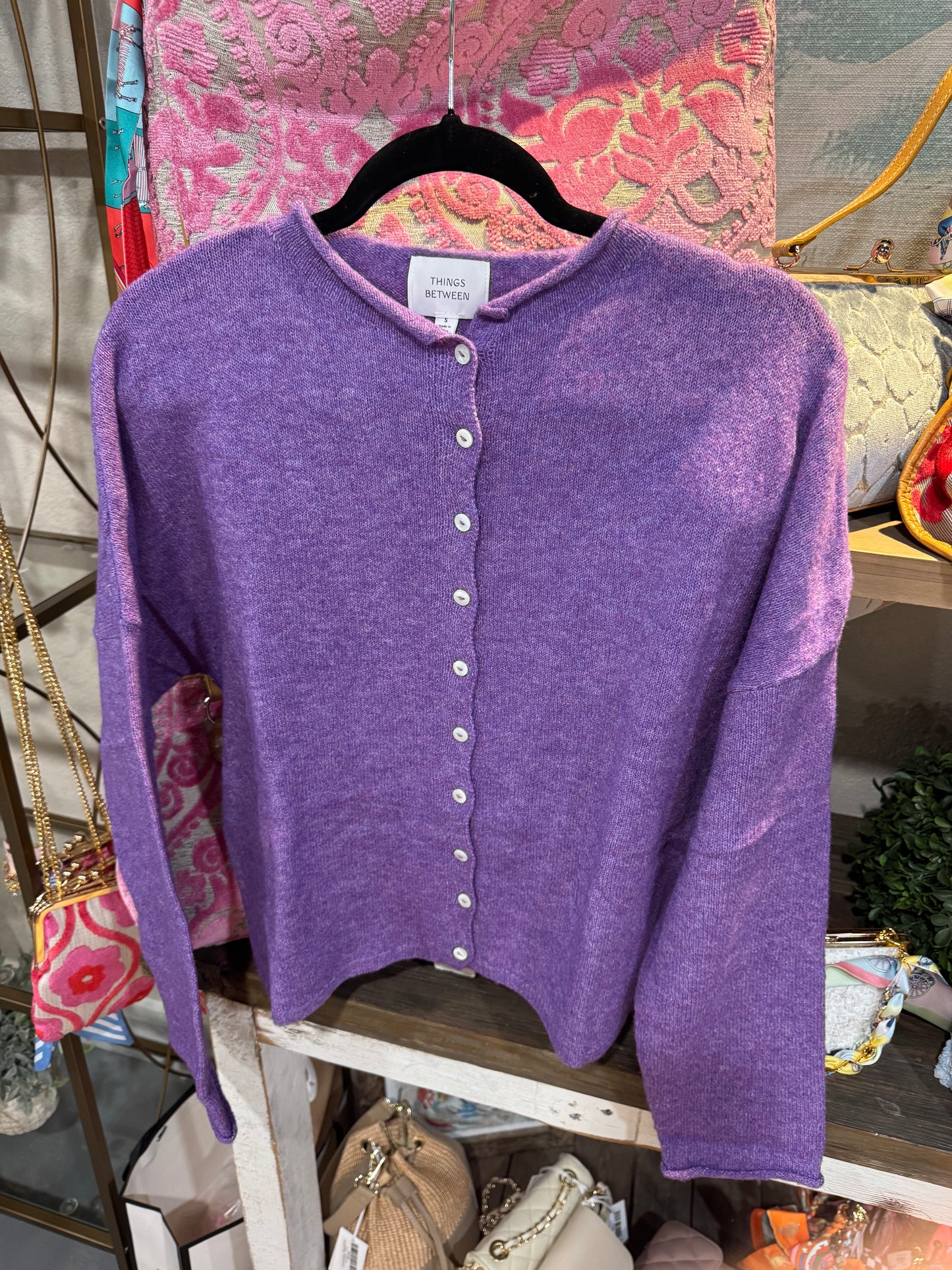 Purple Piper Cardigan