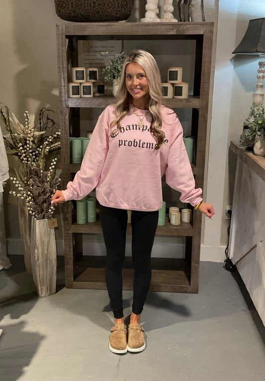 Champagne Problems Oversized Sweatshirt