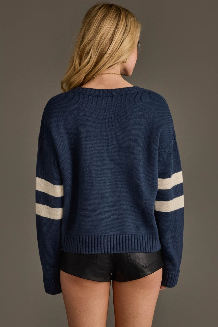 Navy & White 89 Sweater