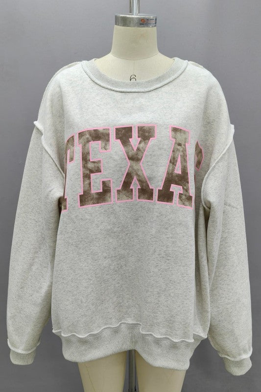 Texas Camo Reversible Varsity Fleece Sweatshirt