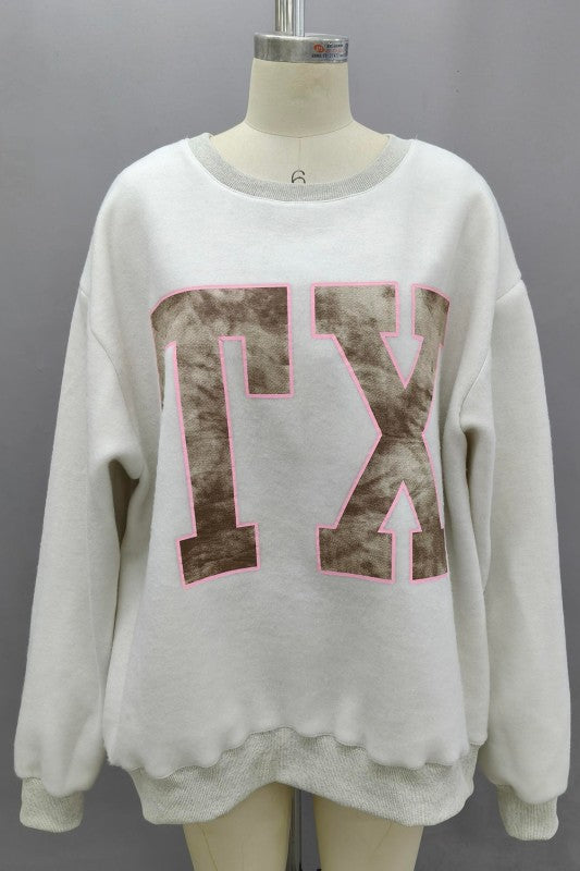 Texas Camo Reversible Varsity Fleece Sweatshirt