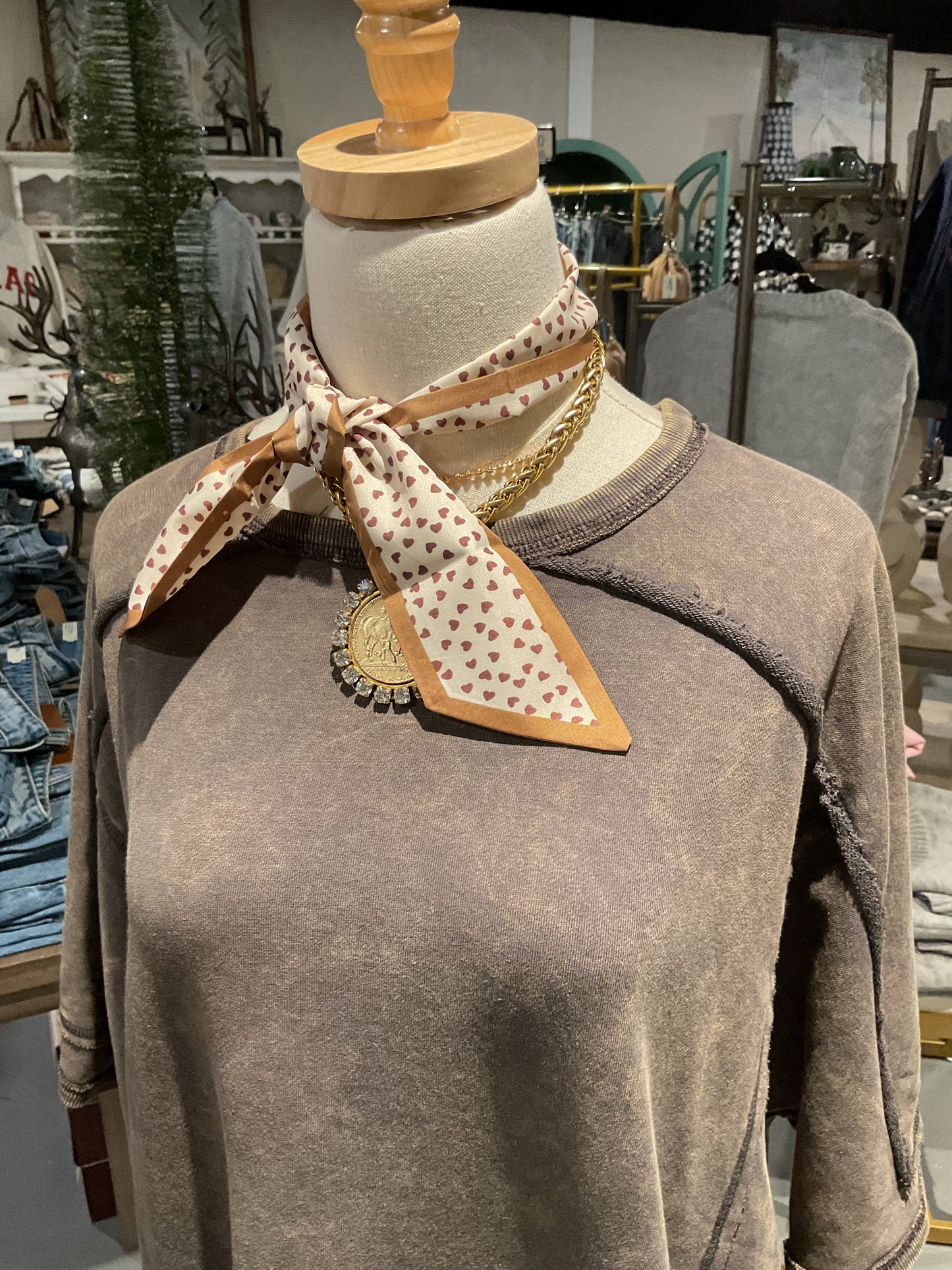 Camel with Hearts Neckerchief