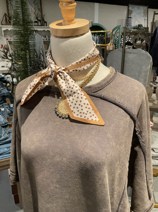 Camel with Hearts Neckerchief