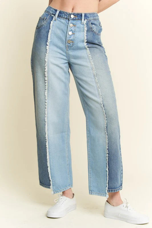 Split Decision Denim Pants