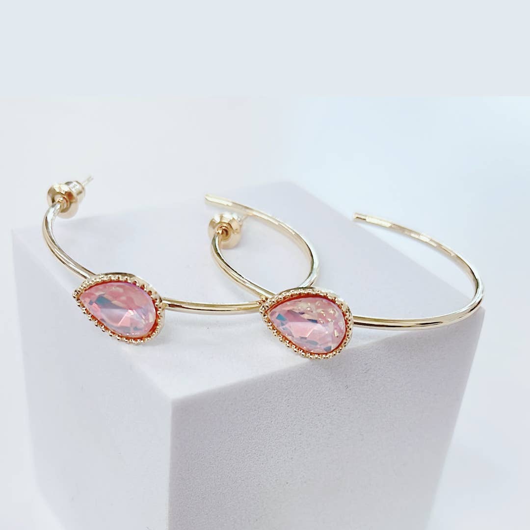 Light Pink Radiance Hoops