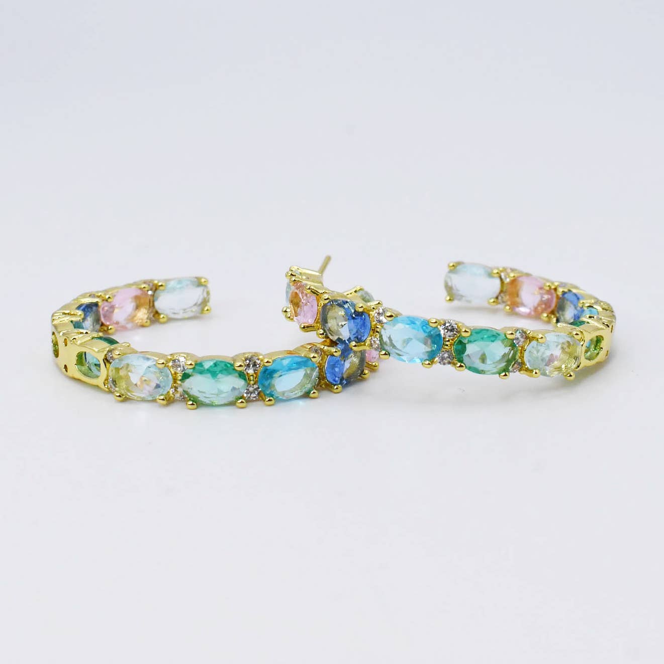 Pastel Dreams Hoop in Gold