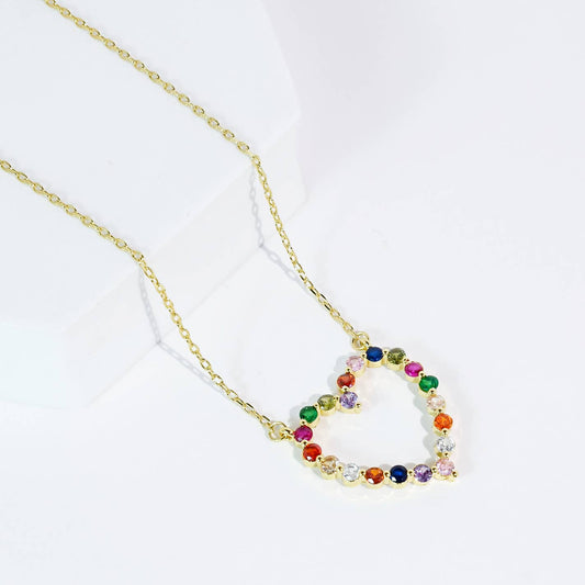 Sparkle Multi Heart Necklace