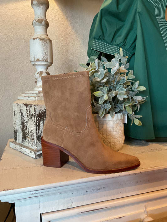 The Vienna Latte Sleek Ankle Bootie
