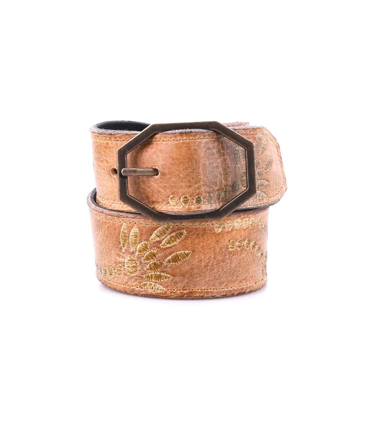Mohawk Belt in Tan Rustic White