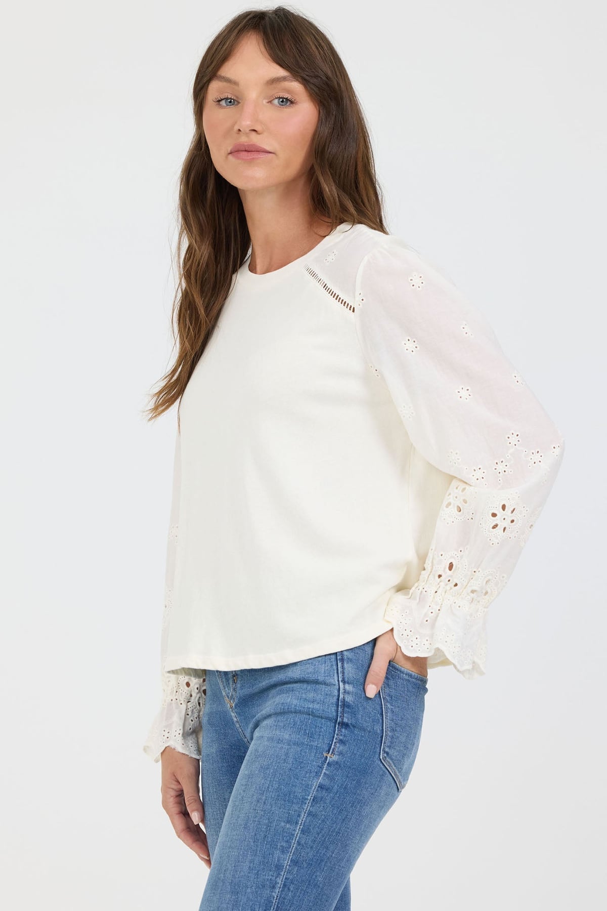 Lacey Eyelet Blouse