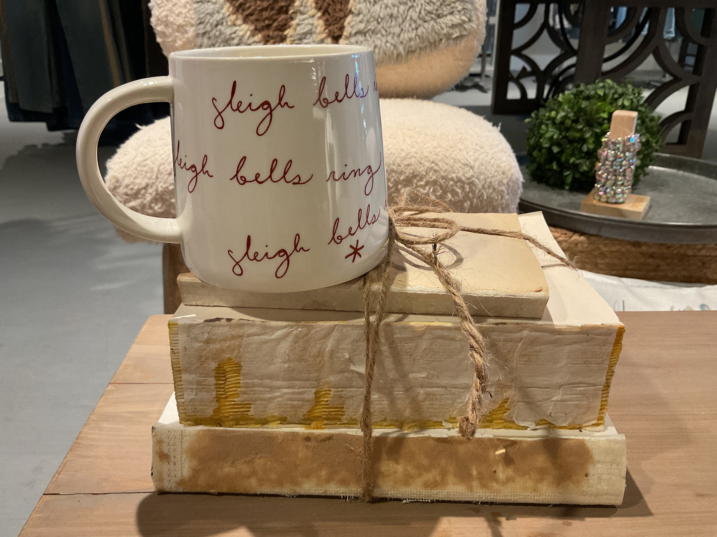 Holiday Stoneware Mug with Holiday Sayings
