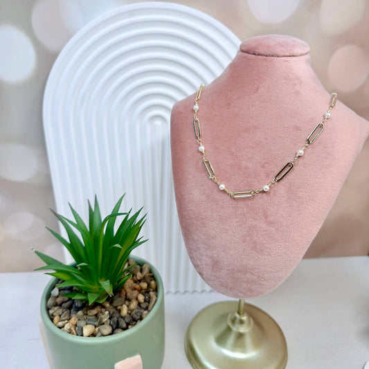 Gold & Pearl Layering Necklace