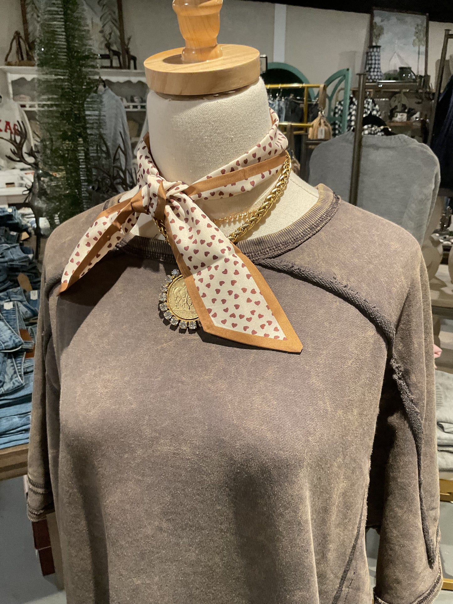 Camel with Hearts Neckerchief