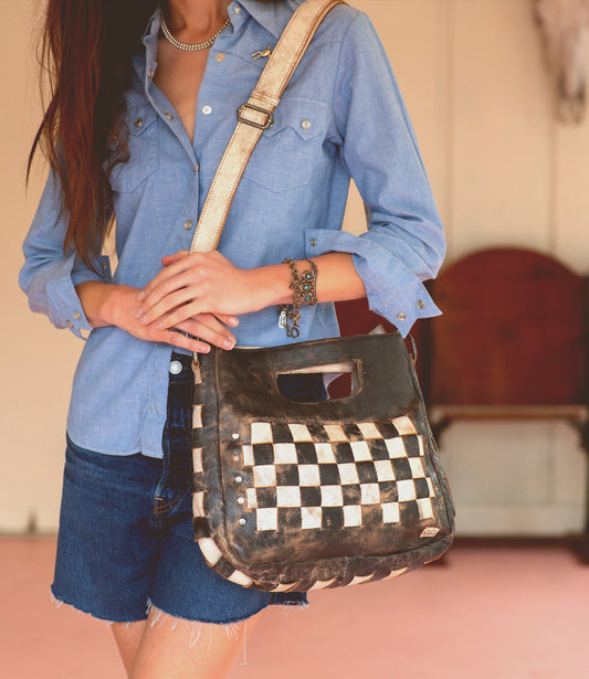 Bedstu Orchid Bag in Black Lux Nectar Lux