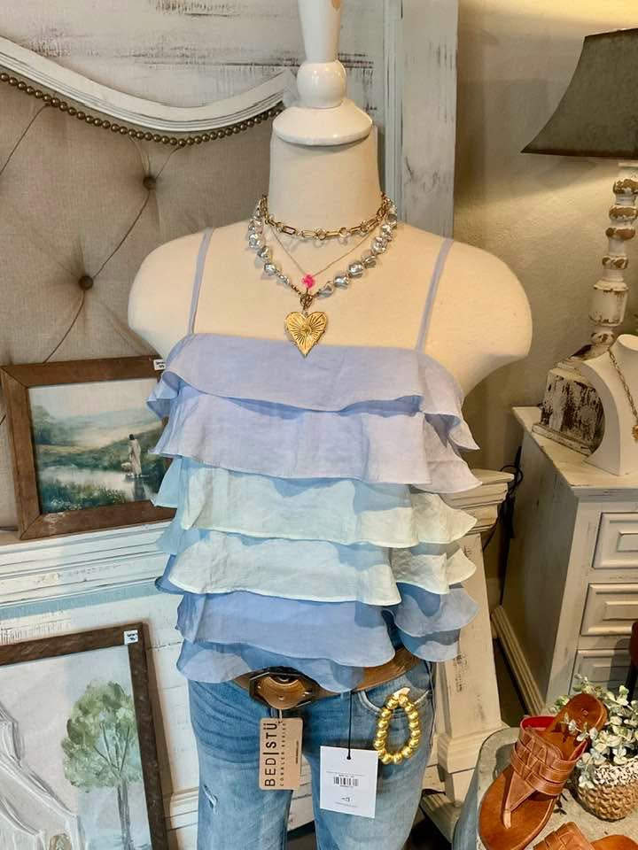 Tiered Ruffle Layered Cami Top