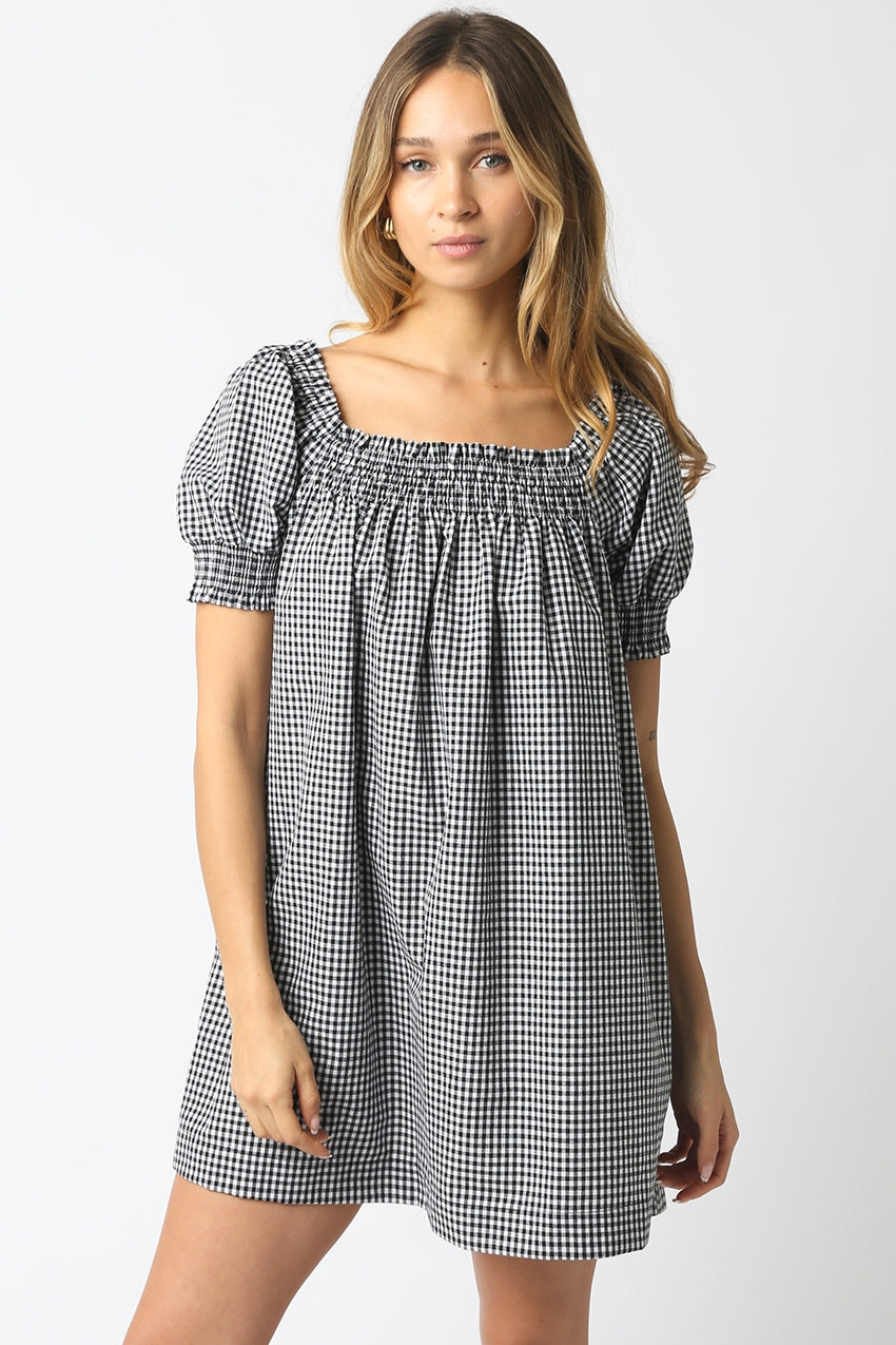 Black & White Gingham Dress