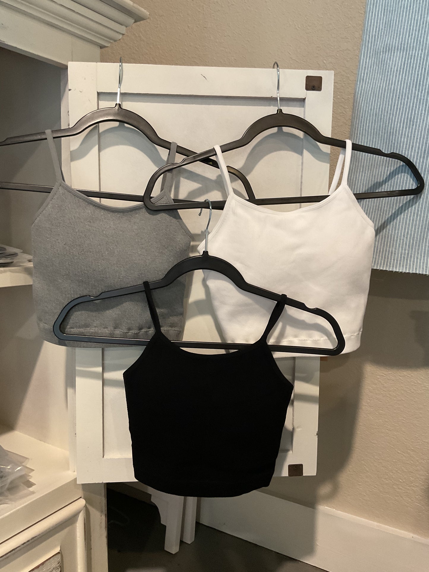 Ribbed Bralette Beige