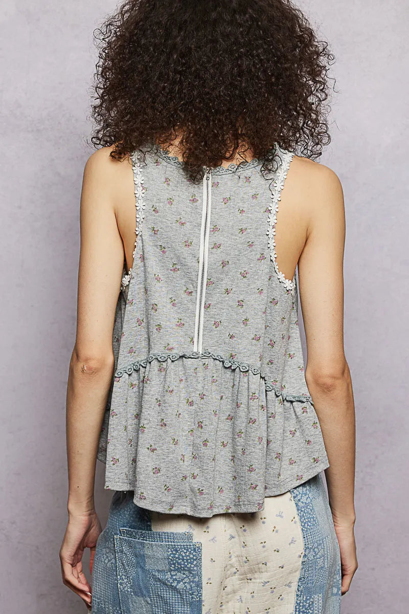 Grey Sleeveless Multi