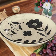 HAND-PAINTED STONEWARE BOWL