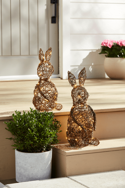 Woven LED Bunny sitters Large