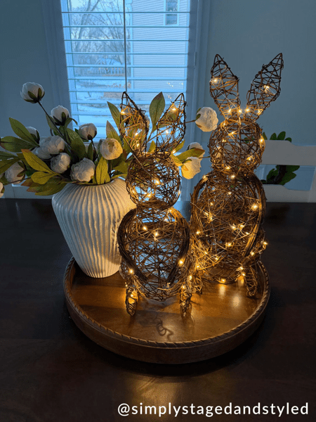 Woven LED Bunny sitters Large